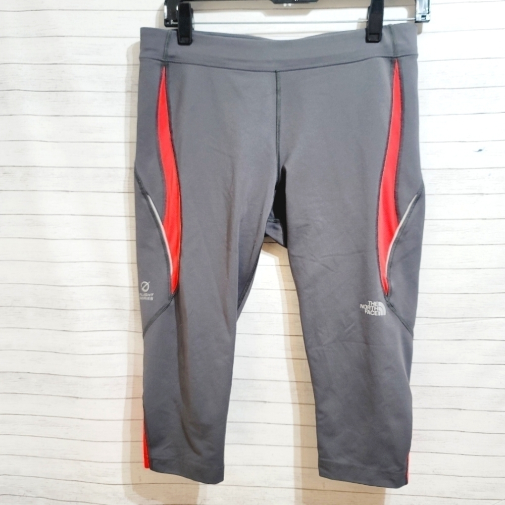 THE NORTH FACE FLIGHT SERIES CAPRIS, GRAY & CORAL PINK, SZ LARGE
